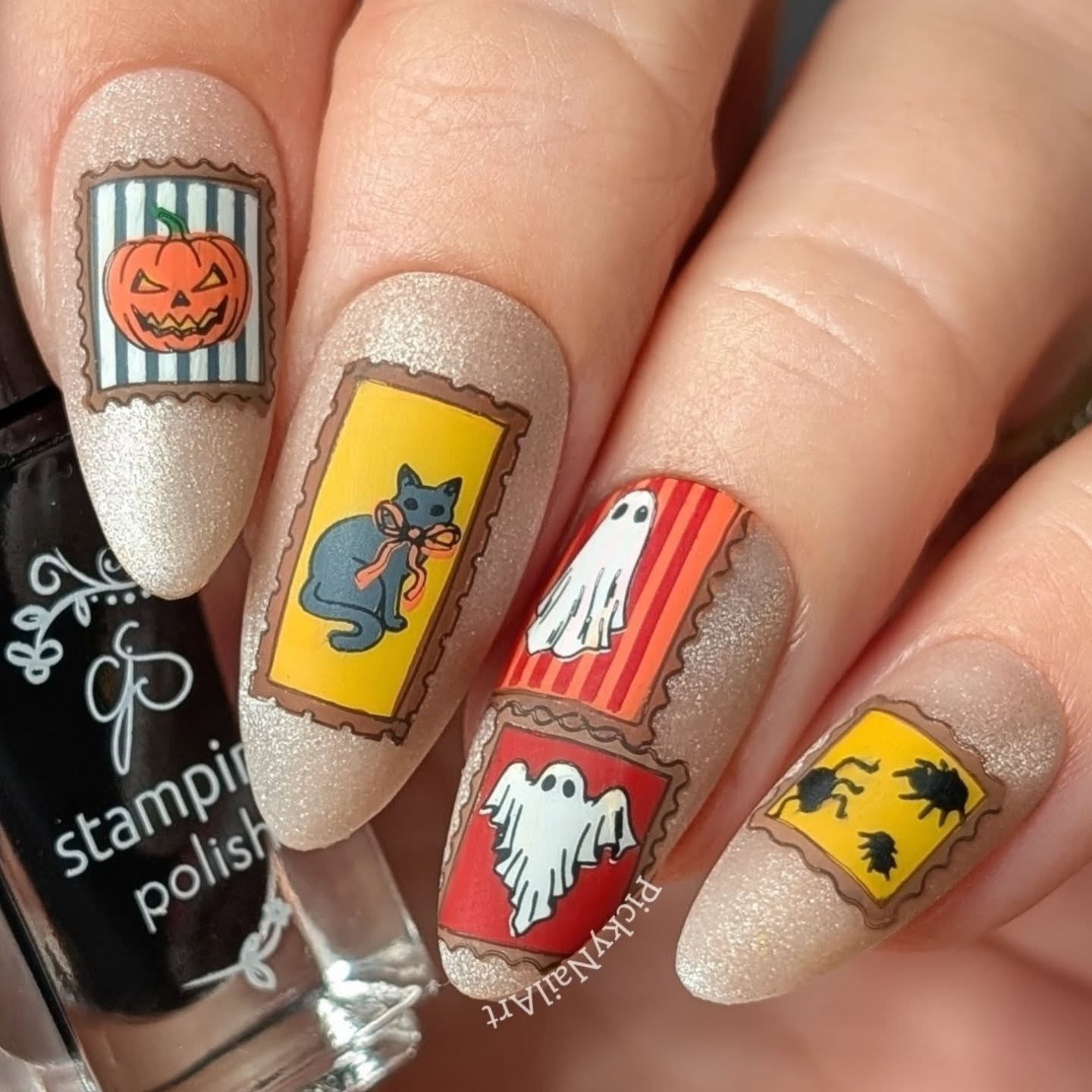 Instagram post by @pickynailart for Madam Glam. Caption reads: Paranormal post. *PR*

Clear Jelly Stamper just....