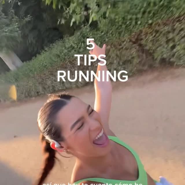 Instagram post by @victoria.monasterios for Shokz. Caption reads: Tips para empezar a correr 🏃‍♂️🏃‍♀️🏃‍♂️ 

¿Cuál....