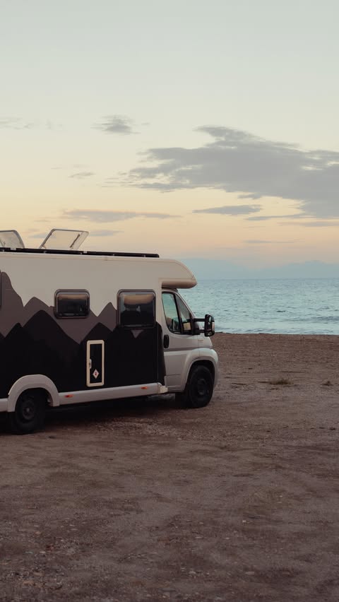 Instagram post by @the.slow.nomads for The Scrubba. Caption reads: [...] fresh sheets, a sparkling van, and....