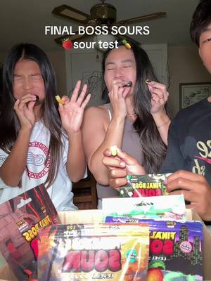 TikTok post by @itsanri.co for Final Boss Sour. Caption reads: That said, SO DELICIOUS 🤤 @finalbosssour....