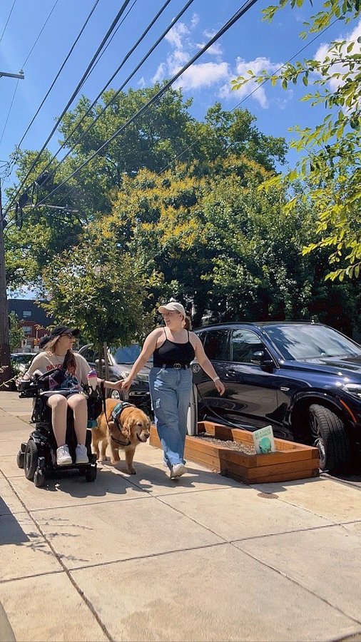 Instagram post by @thedisabledhippie for Chrome Industries. Caption reads: In the US, 4.2 million youth experience....