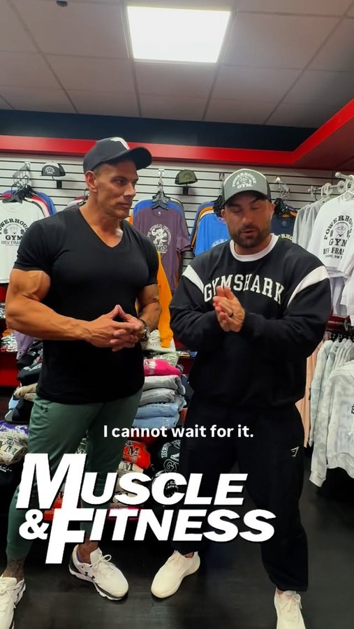 Instagram post by @frank_sepe for FLEX Magazine. Caption reads: Don’t miss the 2025 Mr. Olympia! 🌟 Check out the....