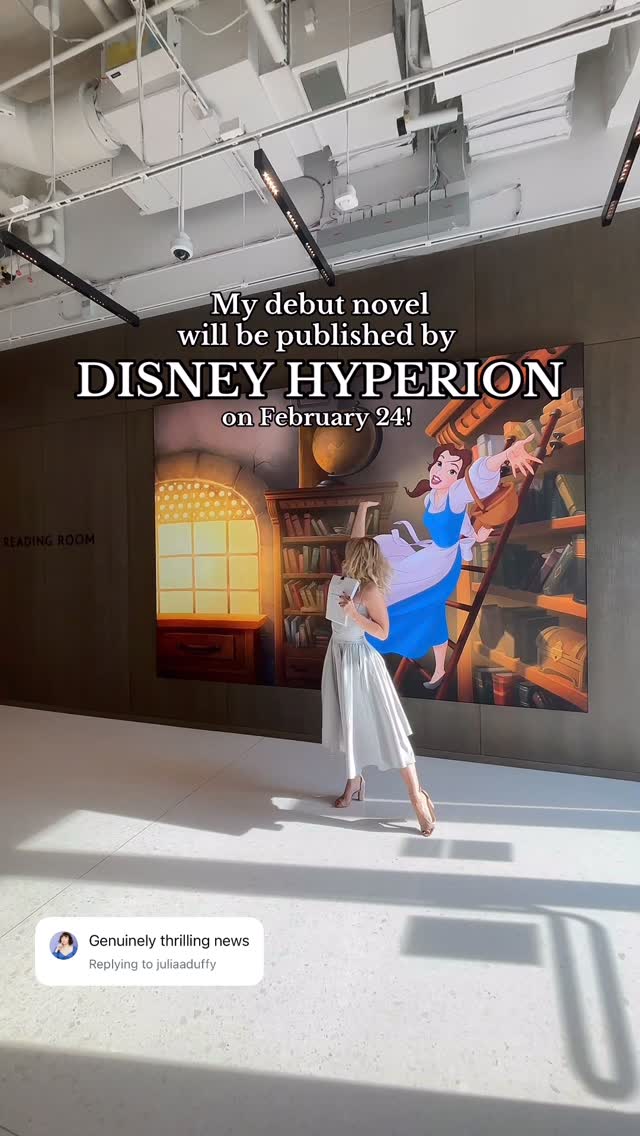 Instagram post by @sashaesloan for Disney Publishing Worldwide. Caption reads: I HAVE AN ANNOUNCEMENT! 📣 

My debut novel, The....