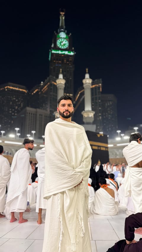 Instagram post by @shahid_mustafa1 for Visit Saudi. Caption reads: Alhamdulillah… completed my Umrah. A moment of....