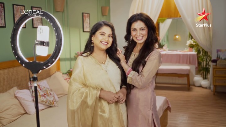 Instagram post by @therealnehagarwal for StarPlus. Caption reads: Give your hair more volume and let your confidence....