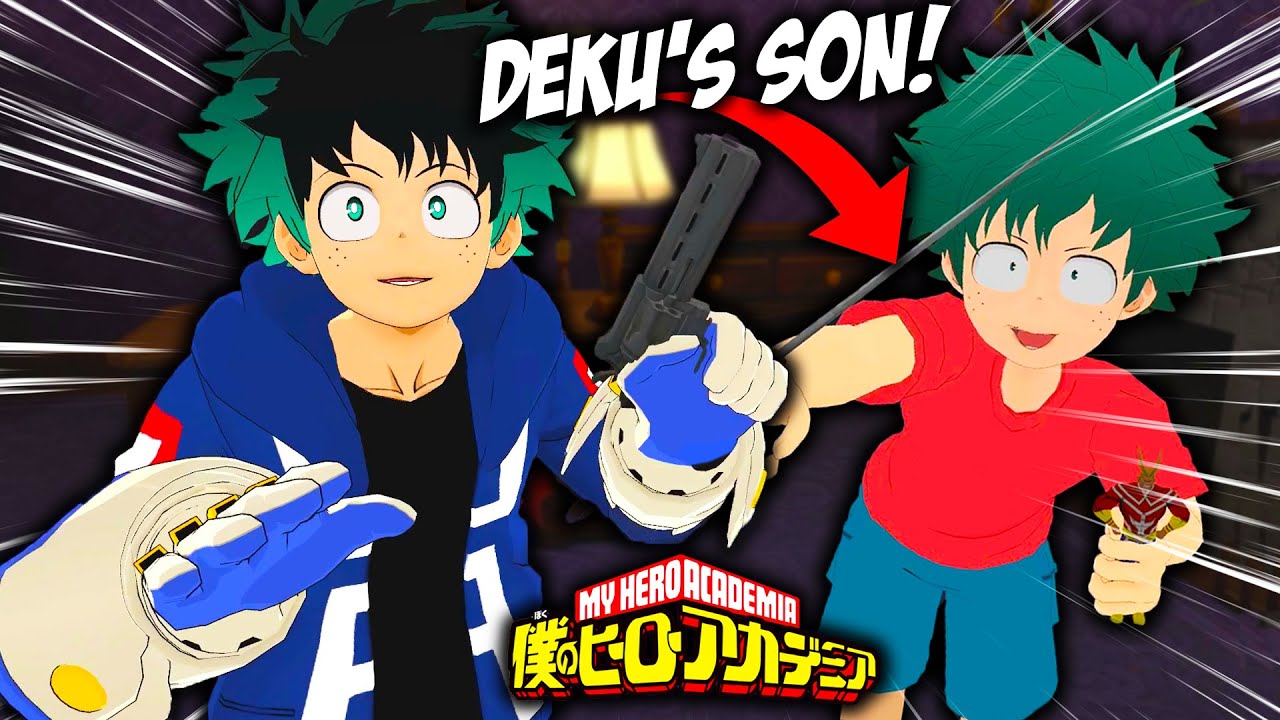 YouTube post by @OtakuVA for The Otaku Box. Caption reads: Deku Becomes A Detective And Busts His Son! | My....
