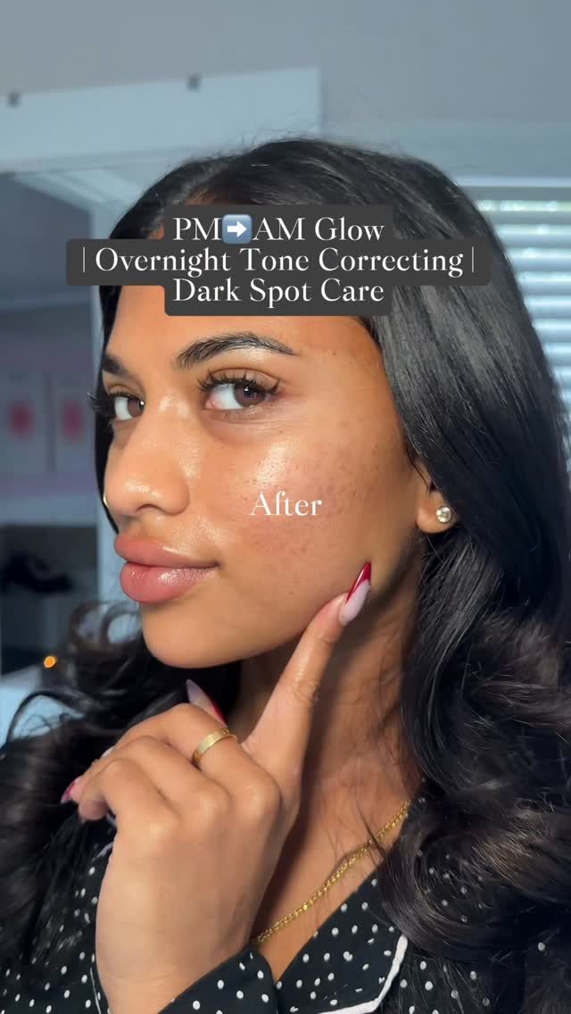 Instagram post by @jasmine.alishaa for dalbaglobal. Caption reads: Proof that bedtime skincare = beauty sleep
This....