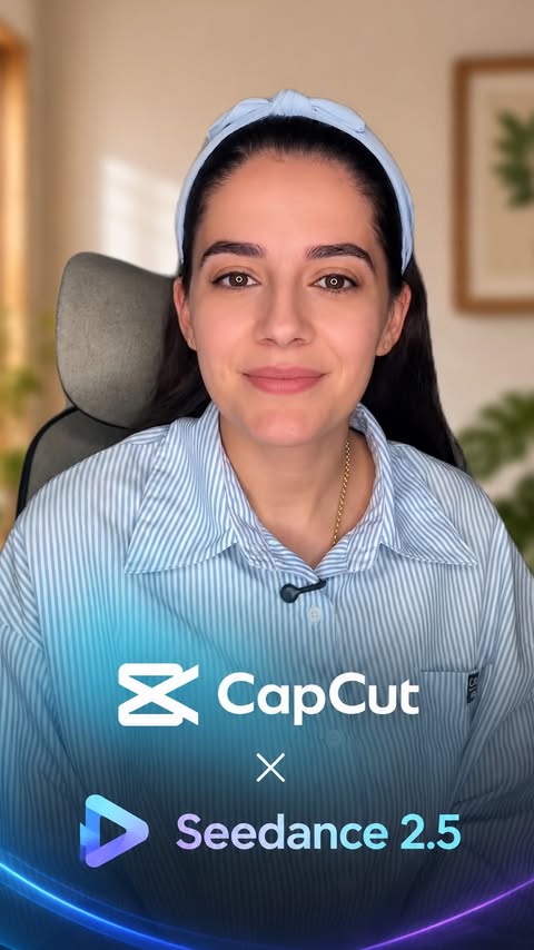 Instagram post by @aidailyfinds14 for CapCut. Caption reads: [...] just got easier with Seedance 2.5 on CapCut....