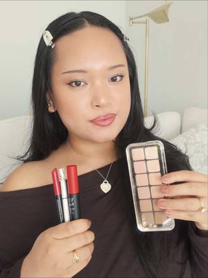 TikTok post by @marshennnn for CLIO US. Caption reads: My go-to soft latte makeup for fall 🍂....