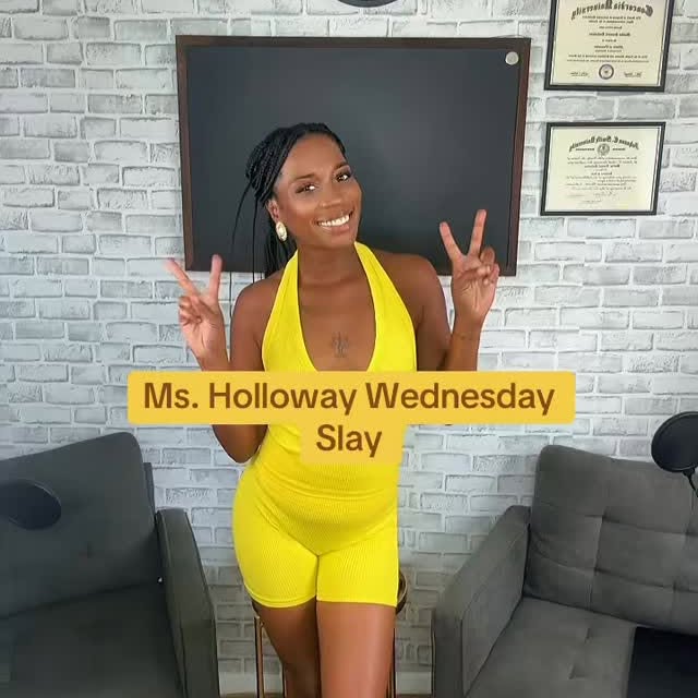 Instagram post by @talkintia for Citi Trends. Caption reads: Ms. Holloway Wednesday Slay of The Day
Earrings,....