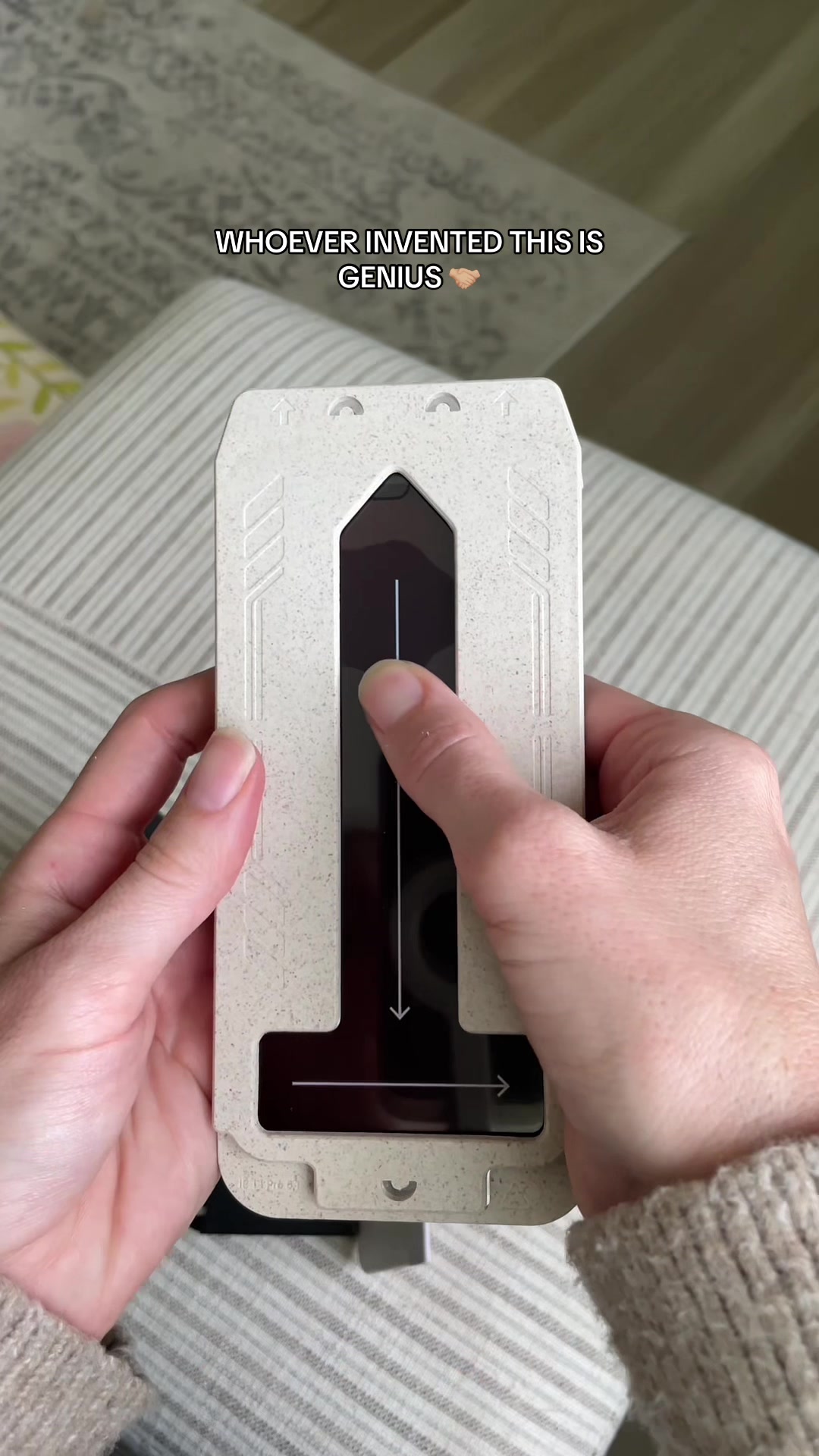 TikTok post by @lauren.ashby for Bodyguardz. Caption reads: I will never be without the @BodyGuardz screen....