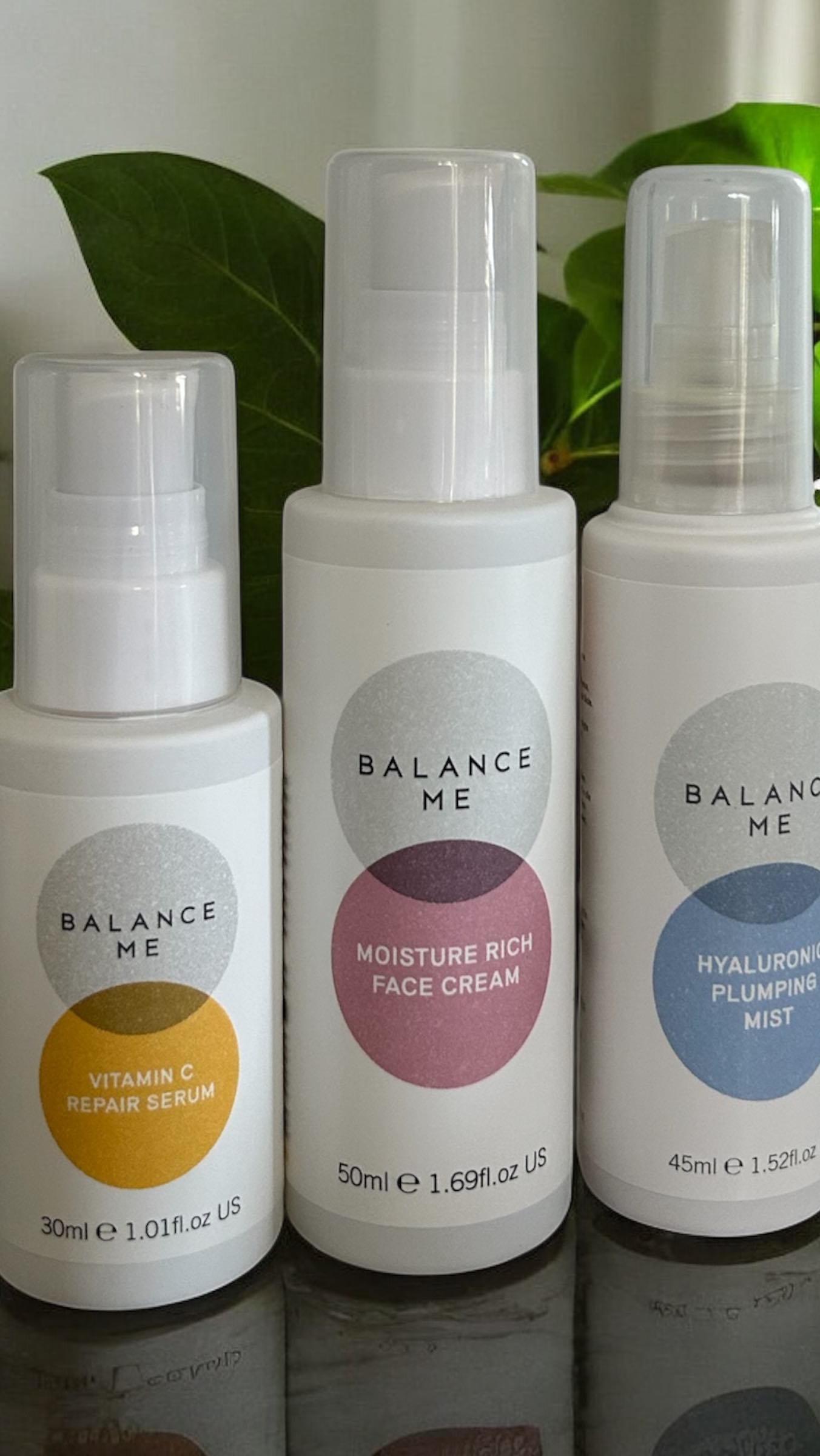 Instagram post by @ellisia_lifestyle for Balance Me Natural Skincare. Caption reads: Your skin deserves a moment of balance and I’ve....