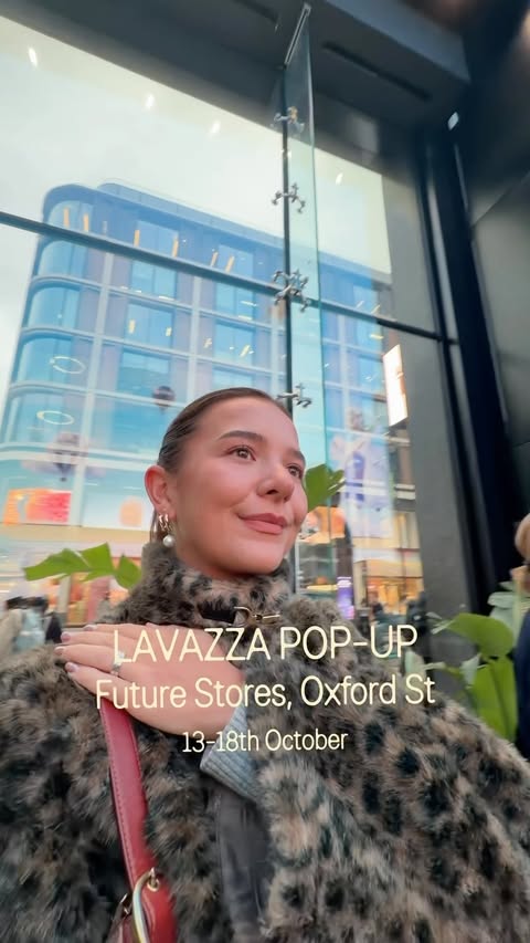 Instagram post by @_lolafrances for Lavazza. Caption reads: Well worth visiting the @lavazzauk pop-up this....