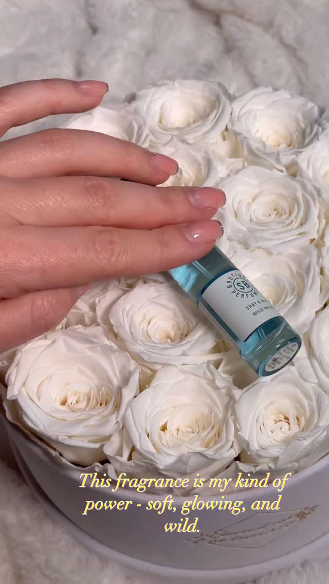 Instagram post by @kellsy2901 for Shay & Blue. Caption reads: Wild Roses is my kind of power: soft, glowing… and....
