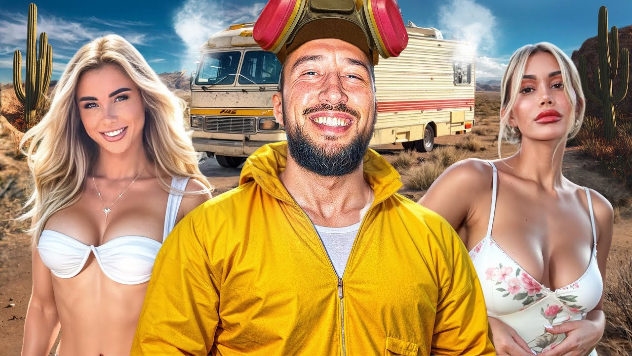 YouTube post by @MikeMajlakVlogs for Breath Death. Caption reads: I Remade Breaking Bad With Hot Girls | The Night....