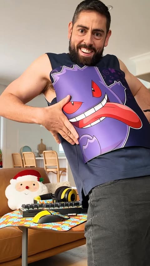 Instagram post by @insertrichie for Razer. Caption reads: Unboxing Razer X Pokémon Edition Collection....