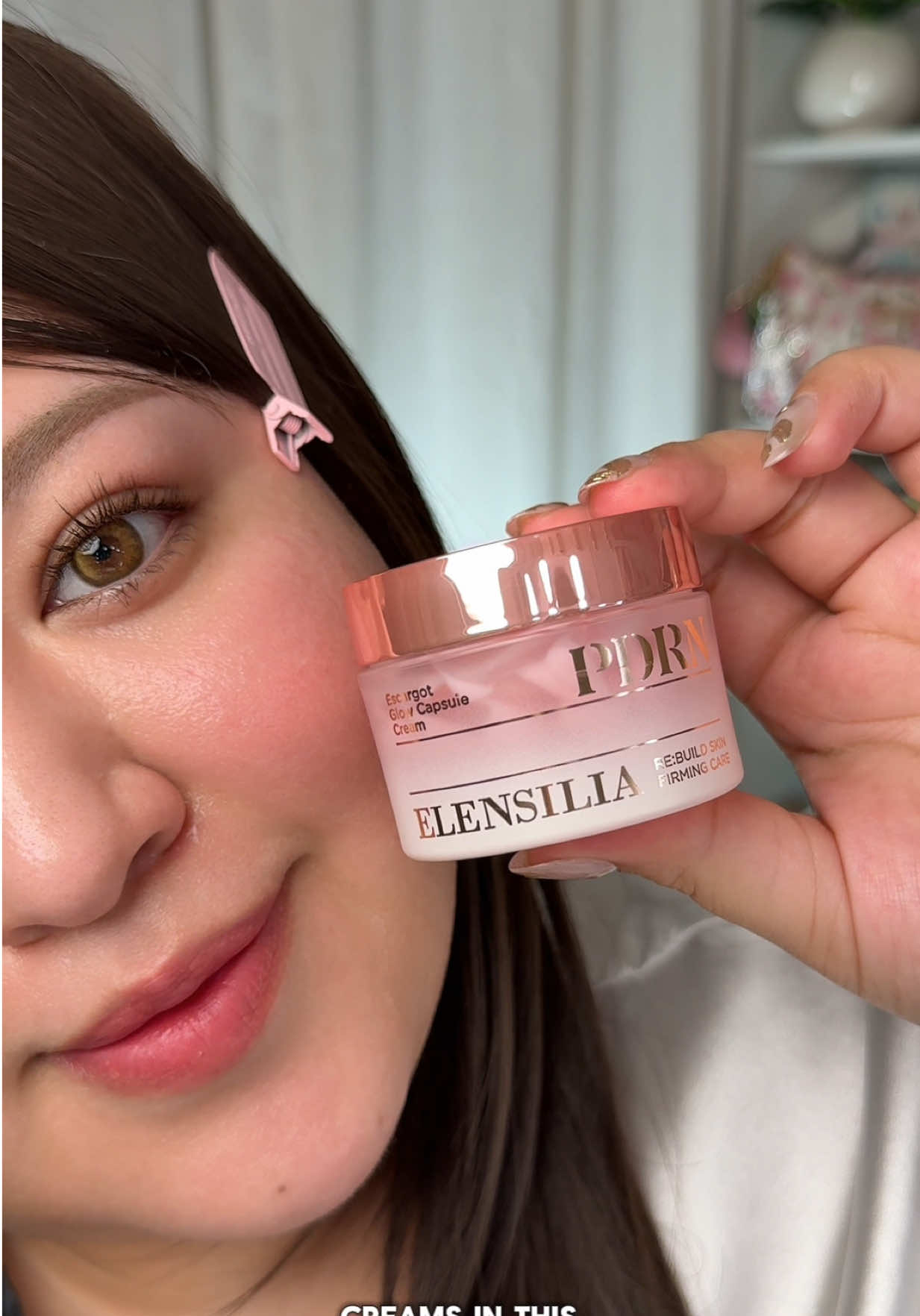 TikTok post by @karlysunn for Hwahae US. Caption reads: Your moisturizer, but customized to your skin 💗✨....