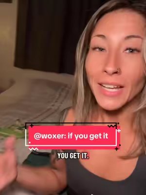 TikTok post by @queen__knight for Woxer. Caption reads: A @Woxer set a day keeps the chaffing away 😉....