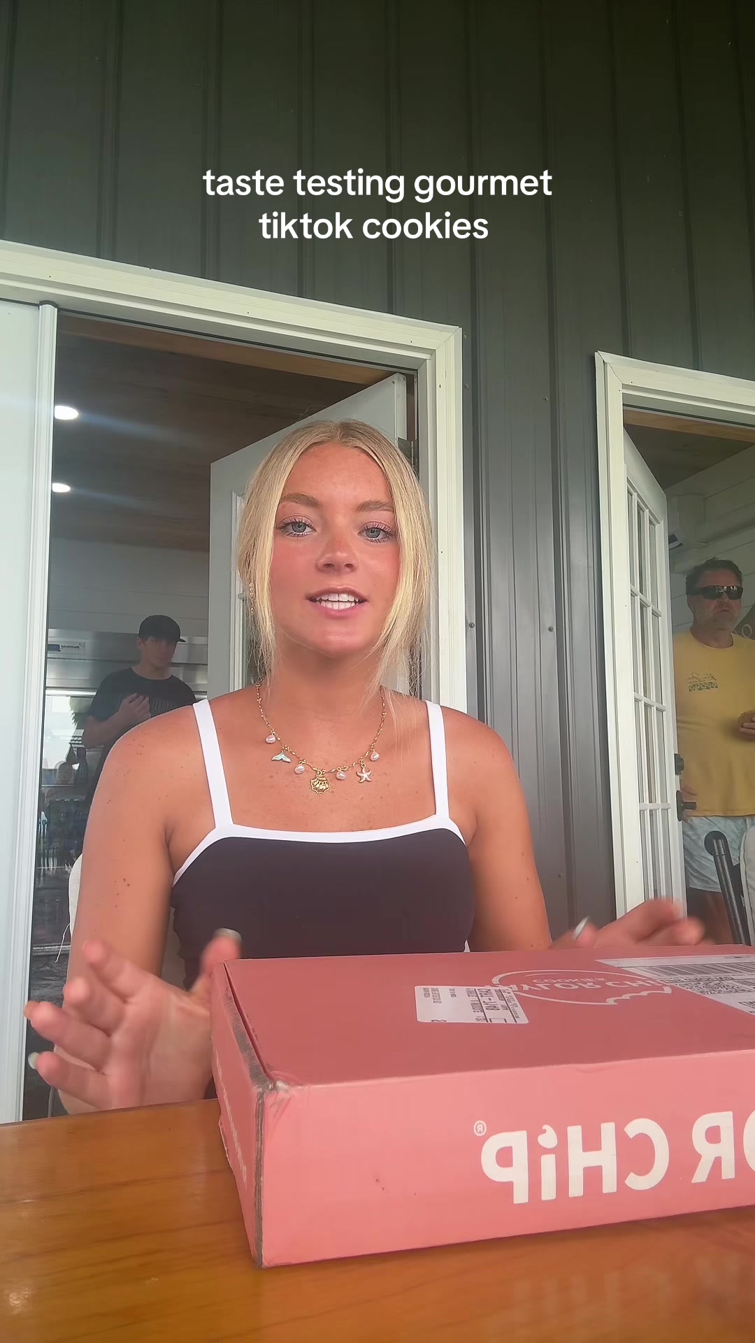 TikTok post by @momo_reaghan for Taylor Chip. Caption reads: if you stay through this whole video, you’re a....