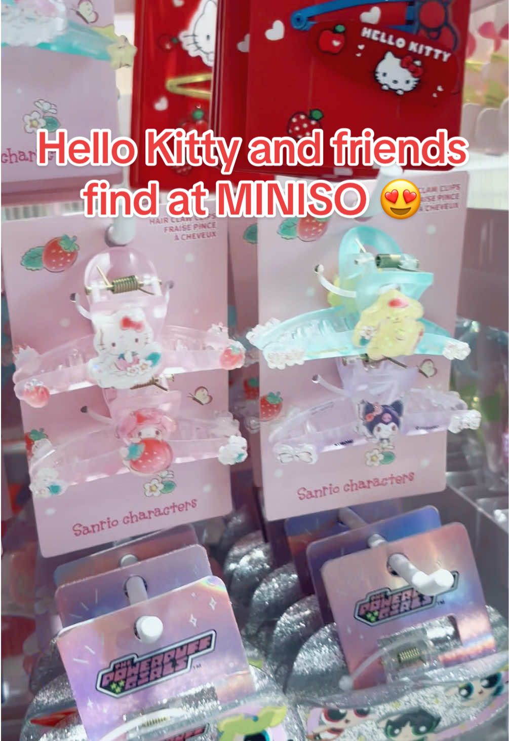 TikTok post by @andie.vela for Sanrio. Caption reads: [...] for baby girl. 👸🏻 @Official Sanrio....