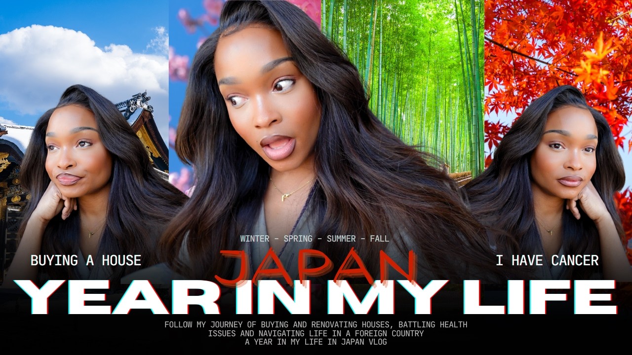 YouTube post by @SundaiLove for AG1. Caption reads: A YEAR IN MY LIFE IN JAPAN | ⛩️ Buying houses,....