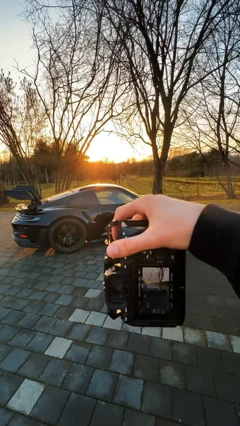 Instagram post by @dahousecars for Porsche. Caption reads: 🖤When it turns black, it turns serious.🖤....