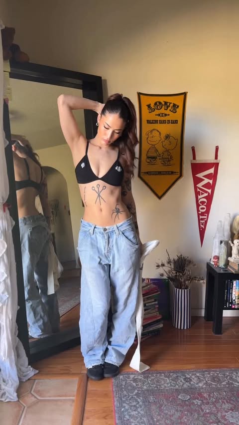 Instagram post by @miranda.rothchild for Darc Sport. Caption reads: [...] with us in the new Harley-Davidson x Darc....