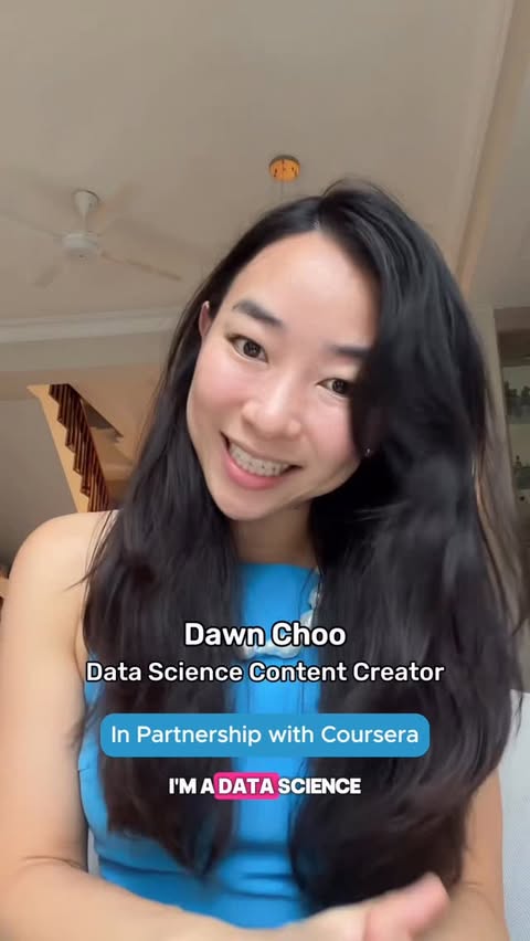 Instagram post by @askdatadawn for Coursera. Caption reads: #CourseraPartner Is learning Data Science still....