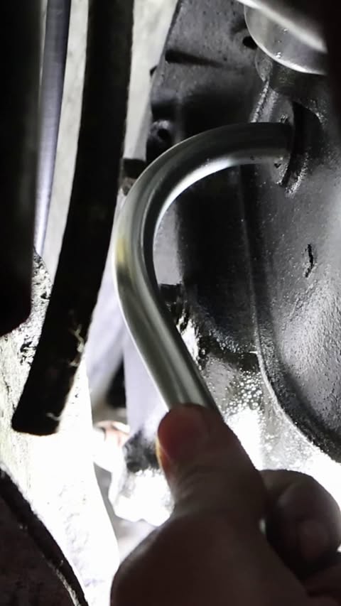 Instagram post by @giuseppesgarage for AMSOIL INC. Caption reads: #ad Only the best gear oil for the Triumph....