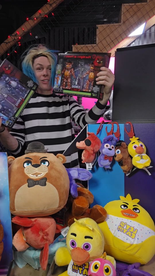 Instagram post by @robbyepicsauce for Jazwares. Caption reads: Thanks for all the cool Five Nights At Freddys....