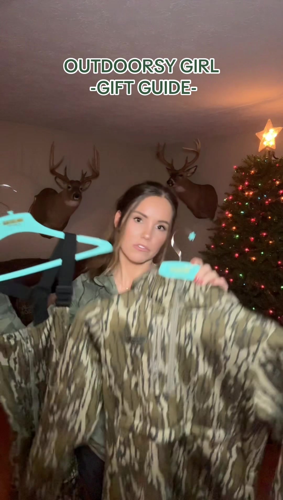 TikTok post by @alliembutler for DSG Outerwear. Caption reads: [...] @Southern Racks Outdoors @onX Hunt....