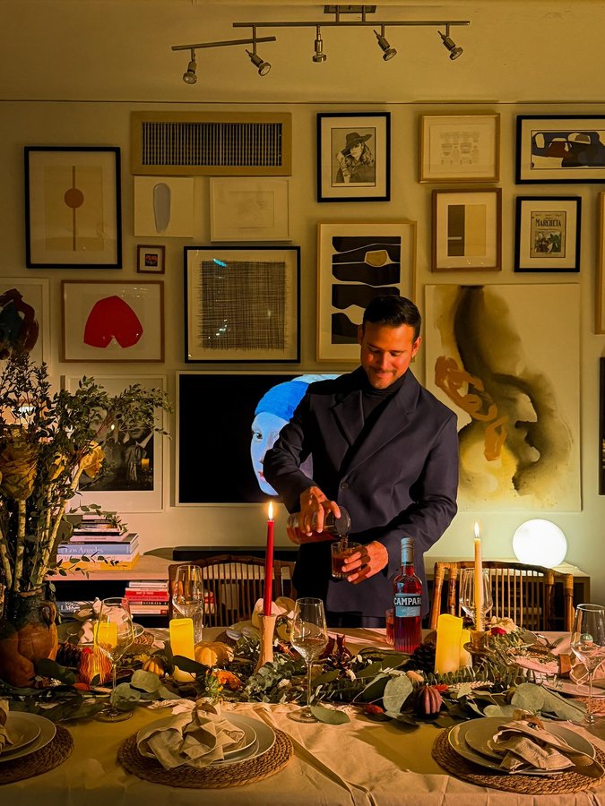 Instagram post by @donborsch for Campari. Caption reads: [...] I’m on Negroni duty. Who wants one? 😎....