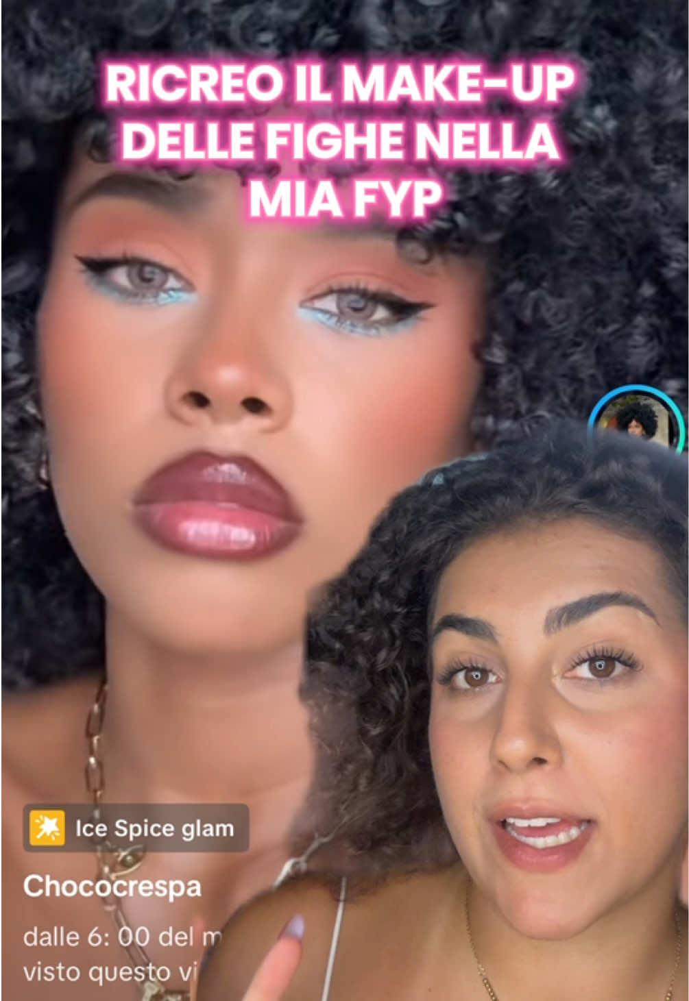 TikTok post by @itsmarbeauty_ for Overskin. Caption reads: @Chococrespa ciao quando vuoi sposiamoci ✨....