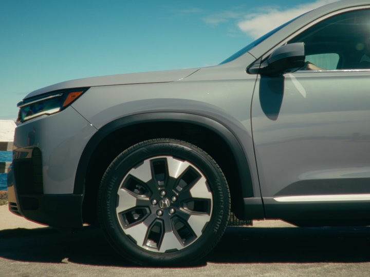 Instagram post by @rorywillicombe for Bridgestone. Caption reads: [...] one scenic drive at a time with @bridgestone....