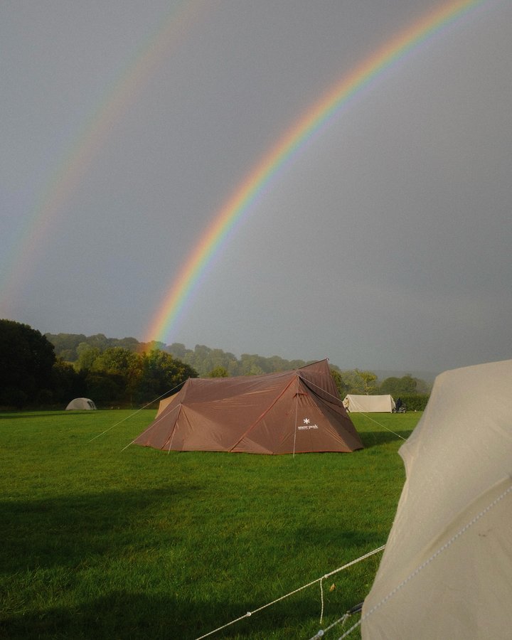 Instagram post by @stevebooker for Snow Peak. Caption reads: [...] it was an incredible few days out in the....