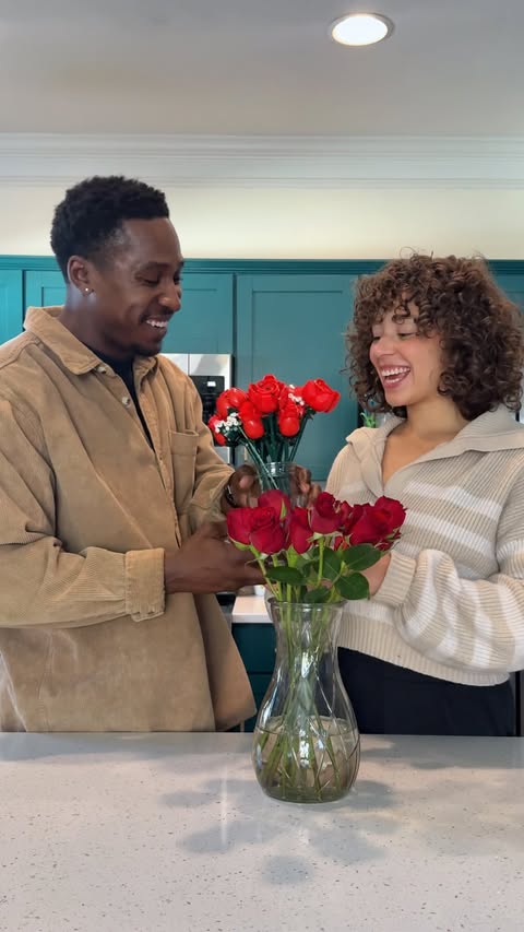 Instagram post by @jimmieswain for LEGO. Caption reads: [...] Valentine’s Day gift! #ad @thebouqsco @lego.