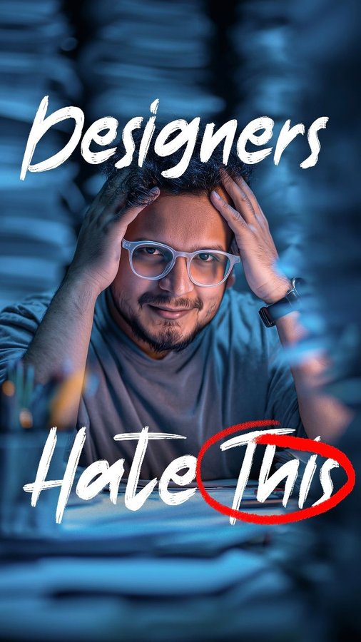 Instagram post by @dope.motions for Odoo. Caption reads: I used to take every client feedback....