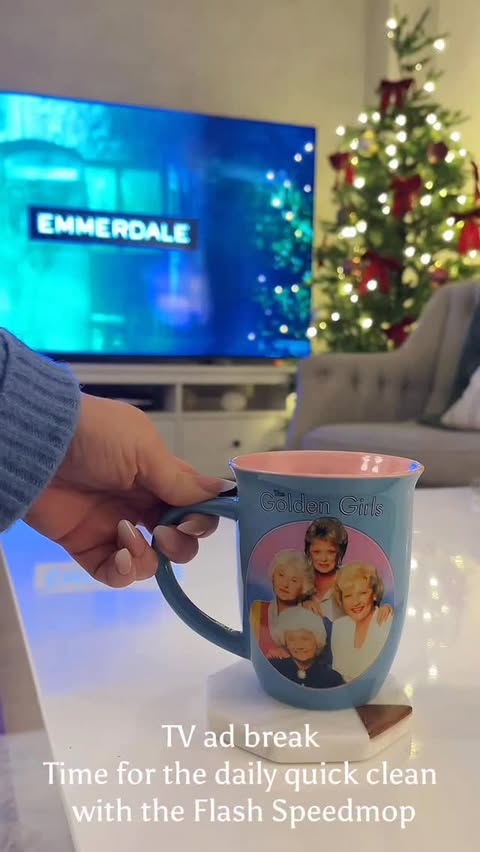 Instagram post by @mrs.ds.cleaning.reviews for SuperSavvyMe. Caption reads: I’m using the TV adverts as my productivity timer…....