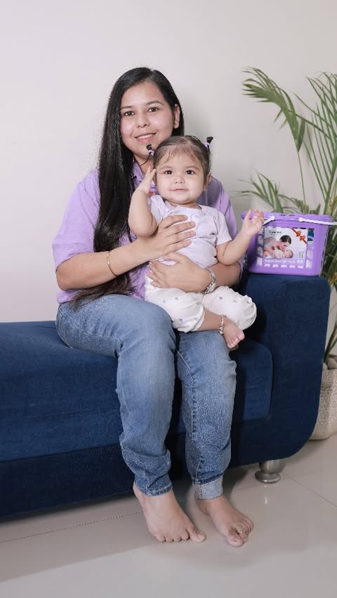 Instagram post by @rachana_lifestyle for Himalaya Babycare. Caption reads: [...] Baby Cream, and Baby Shampoo.....