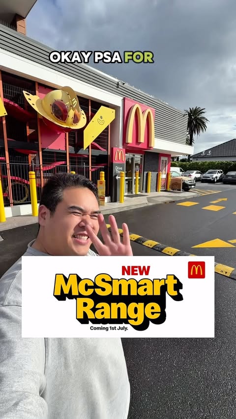 Instagram post by @adrianwidjy for McDonald's. Caption reads: [...] which one you’ll be trying first😋....