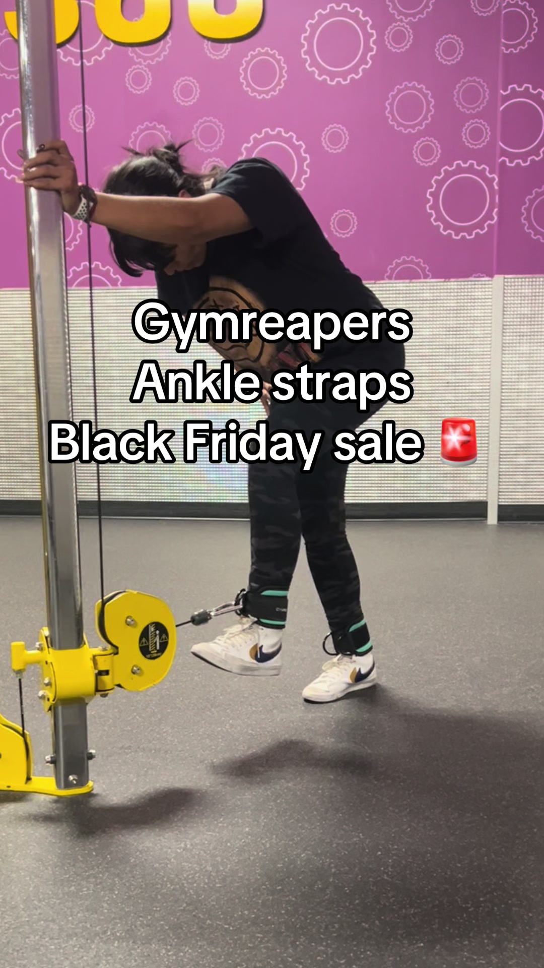 TikTok post by @itssss.gellie for Gymreapers. Caption reads: [...] sturdy and muli usable #gymreapers....