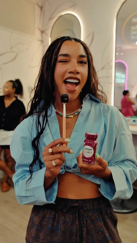 Instagram post by @hannahbronfman for Centrum. Caption reads: #ad #CentrumPartner I think ppl are just mad at....