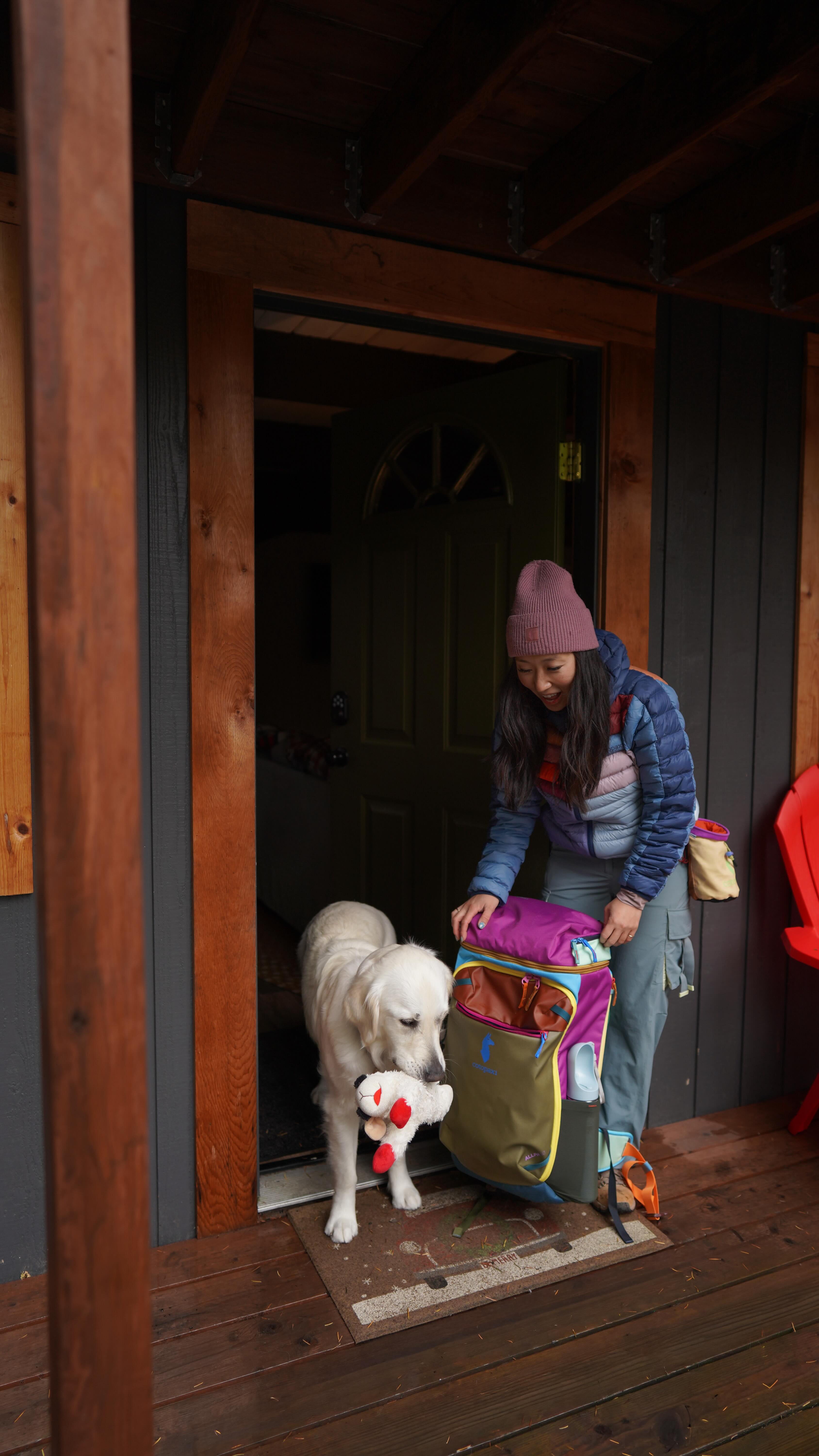 Instagram post by @yourbudnash for Cotopaxi. Caption reads: [...] colorful pack that carried it all. |....