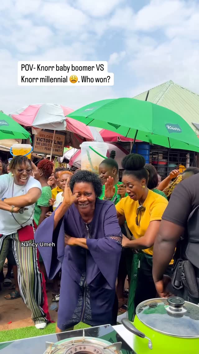 Instagram post by @nancyumeh_ for Knorr Nigeria. Caption reads: [...] #KnorrNigeria #KnorrAugustMeeting.