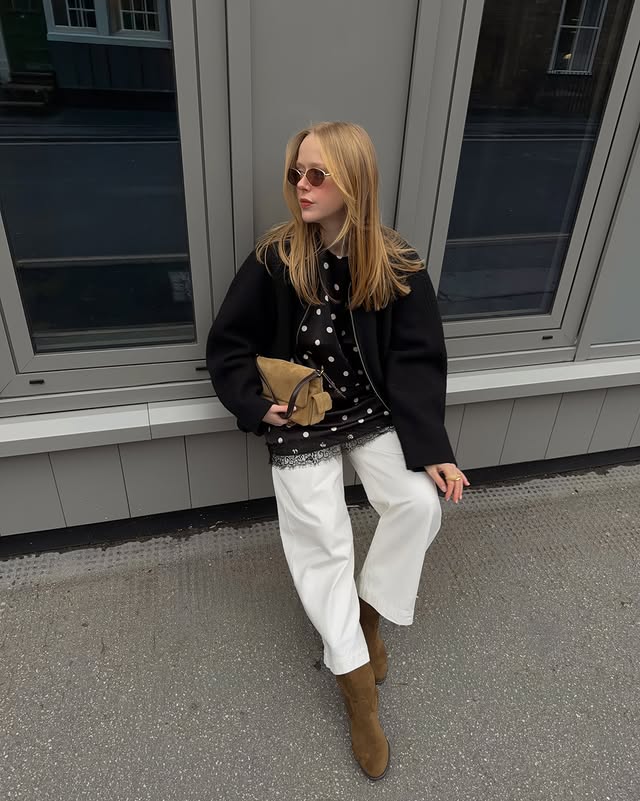 Instagram post by an influencer for Nobody's Child. Caption reads: [...] almost-spring weather 〰️ @nobodyschild *pr....