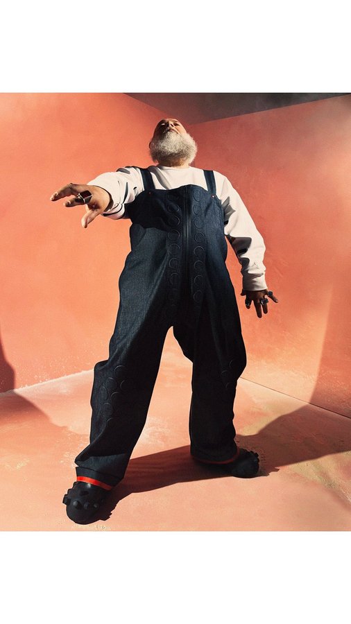 Instagram post by @waltervanbeirendonckofficial for G-Star RAW. Caption reads: From Antwerp to the....