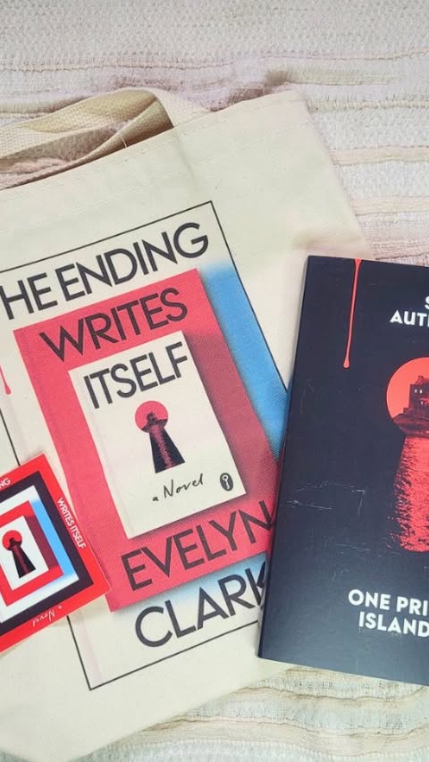 Instagram post by @whats_suzanne_reading for HarperCollins. Caption reads: Thank you, @harperbooks, for the gifted book box!....