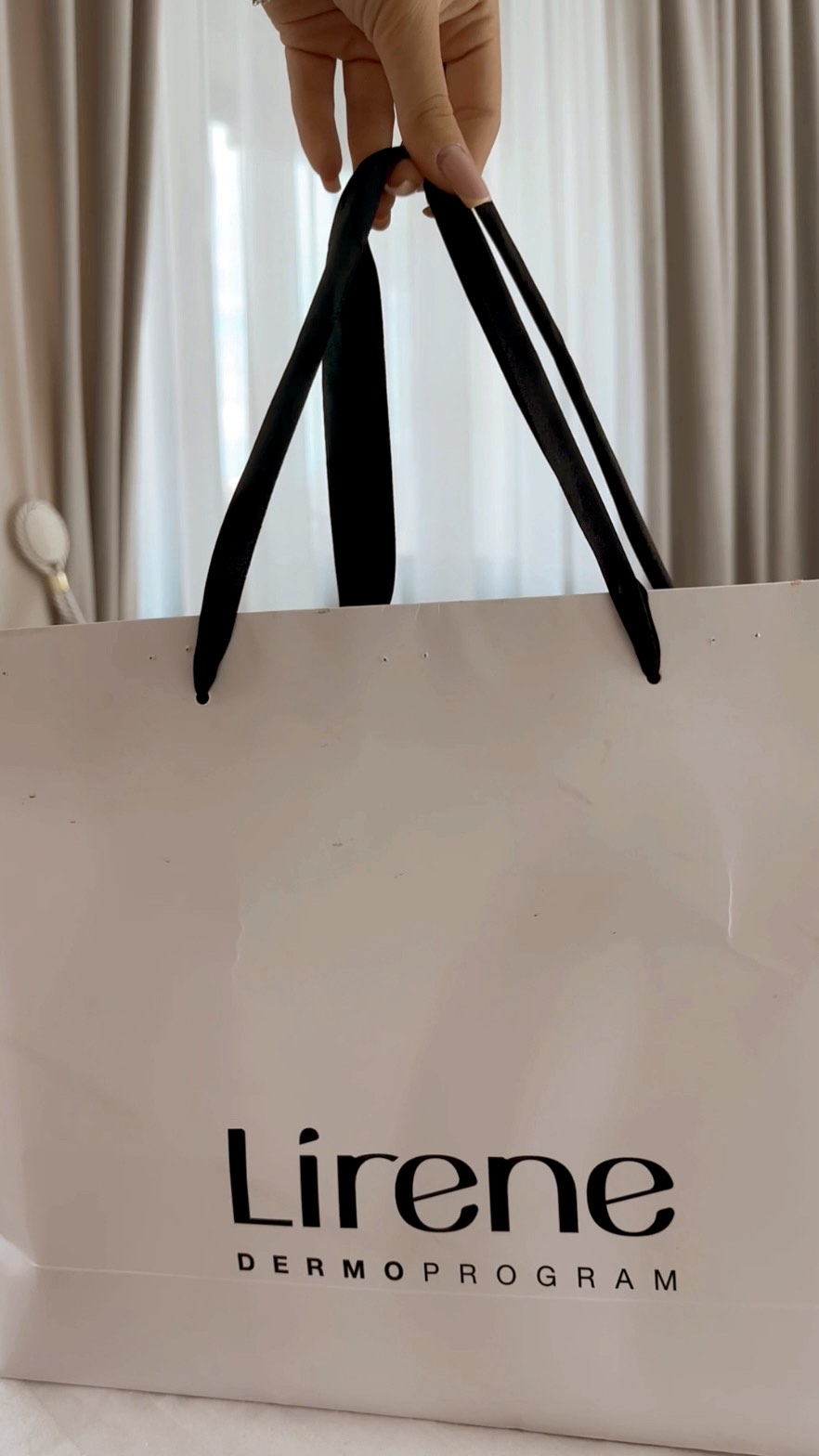 Instagram post by @17.ddenisaa for Lirene. Caption reads: My new routine ❤️ @lirene_romania....