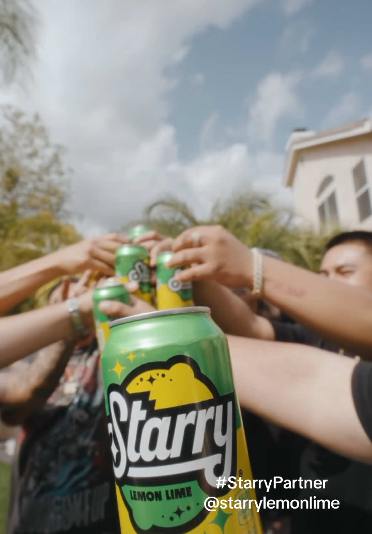 TikTok post by @thesefoos for Starry. Caption reads: #StarryPartner Keep the vibes going and stay....