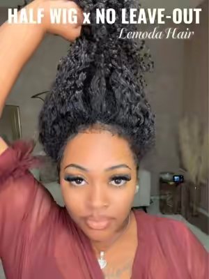 TikTok post by @stylisttraceyshenise for Lemoda Hair. Caption reads: I loveeee Lemoda hair! The quality is there every....
